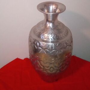 Elegant Silver Metal Vase